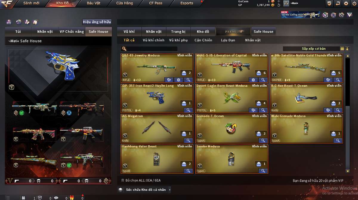 shop acc cf uy tin gia re